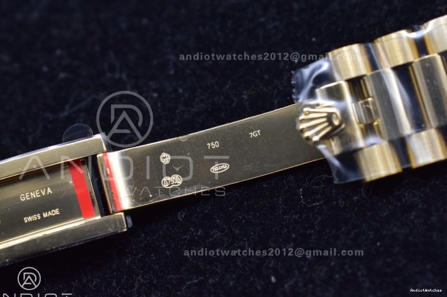 President 40 Affordable JDF Weight Gain Markers Bracelet Stick DayDate Steel YG A2836 904L V on YG Dial 731 0829